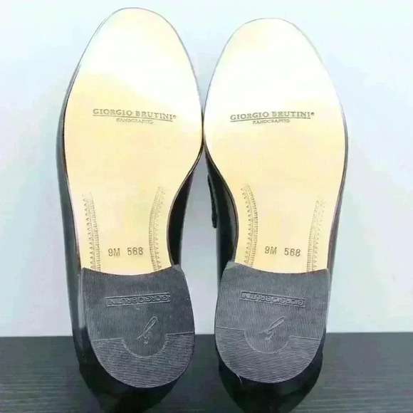 Georgio Brutini Columbus Men's Black Loafers Shoes - Picture 12 of 13